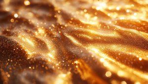 Golden Sparkle Glitter Aesthetic 4K Desktop Mobile Wallpaper