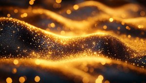 Golden Sparkle Texture 4K Wallpaper for Desktop and Mobile