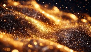 Sparkling Gold Glitter 4K Wallpaper for Desktop and Mobile