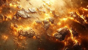 Fiery Gold Texture 4K Desktop Background Free Mobile Wallpaper