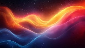 Abstract Glowing Nebula Waves 4K Desktop Background Mobile Wallpaper
