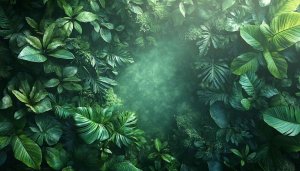 Lush Green Tropical Jungle 4K Desktop Background Mobile Wallpaper