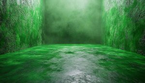 Emerald Green Grunge Room 4K Desktop Background Mobile Wallpaper