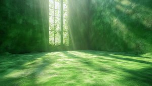 Green Room Grass Window 4K Desktop Wallpaper Aesthetic Free