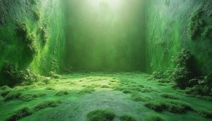 Lush Green Mossy Cave Mobile Wallpaper 4K Desktop Background