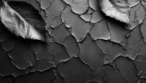 Monochrome Abstract Leaf Art 4K Desktop Wallpaper Free Background