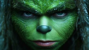 Grinch Movie Character Close-Up Free Mobile Wallpaper Background