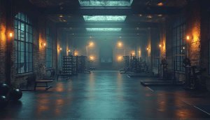 Vintage Industrial Gym Wallpaper - Free 4K Desktop Background