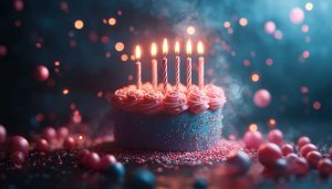 Birthday Cake Candles Mobile Wallpaper, Party Celebration Background Image