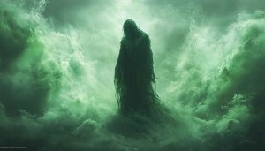 Green Phantom Ghost Wallpaper for Desktop Mobile Backgrounds 4K