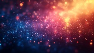 Abstract Glitter Sparkle Bokeh Wallpaper, Blue, Orange, and Pink Colors