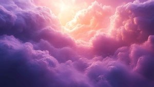 Purple Pink Dreamy Clouds 4K Desktop Mobile Wallpaper Background