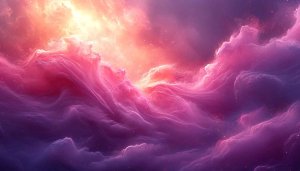 Fantasy Pink Purple Clouds 4K Desktop Background Mobile Wallpaper