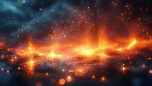 Fiery Abstract Art 4K Desktop Background and Mobile Wallpaper