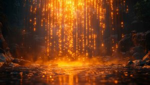 Golden Light Cave Wallpaper - Free 4K Desktop Background