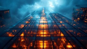 Futuristic Cityscape 4K Wallpaper - Modern Architecture Mobile Background