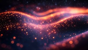Abstract Galaxy Wallpaper 4K Desktop Backgrounds Glowing Orange Waves