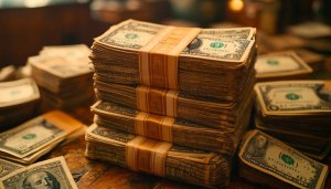 Stacks of US Dollar Bills 4K Desktop Money Background