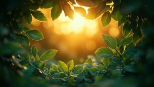 Sunlit Leaves Mobile Wallpaper - Free Green Aesthetic Desktop Background