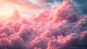 Pink Cloudscape Desktop Background, Aesthetic Sky Mobile Wallpaper, Free Image
