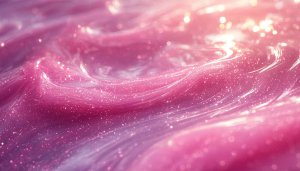 Sparkling Pink Liquid 4K Background, Shimmering Desktop Wallpaper for Mobile
