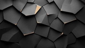 Abstract Dark Gray Geometric Wallpaper, 3D Texture Background, Mobile