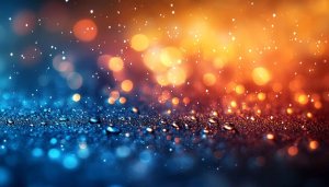 Sparkling Bokeh Lights Blue and Orange Desktop Mobile Background Wallpaper