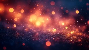 Abstract Glitter Sparkle Background Wallpaper, Orange Bokeh Lights for Desktop