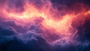 Dramatic Nebula Space Cloudscape Aesthetic 4K Desktop Wallpaper Background