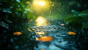 Rain Ripples Nature 4K Wallpaper: Free Desktop and Mobile Background