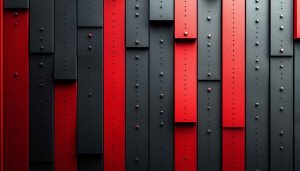 Red and Black Geometric Panels Texture Mobile Wallpaper Background