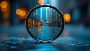 Rainy City Street View 4K Desktop Background, Mobile Wallpaper Free