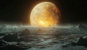 Exoplanet Surface 4K Wallpaper - Rocky Terrain Planet Mobile Background