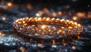 Diamond Bracelet Jewelry Wallpaper, Luxury Fashion 4K Desktop Background