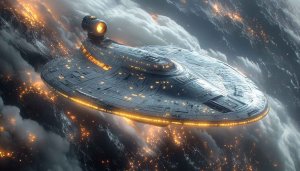 Star Trek Spaceship Fantasy Wallpaper - Free Mobile Desktop Background