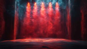 Red Smoky Stage 4K Desktop Backgrounds & Mobile Wallpaper