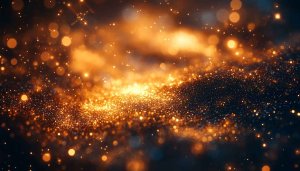 Sparkling Golden Galaxy Desktop Background, Free 4K Mobile Wallpaper