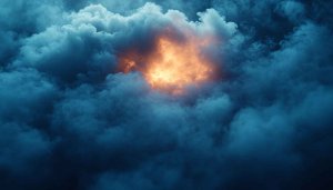 Dramatic Cloudscape Mobile Background with Golden Light 4K Wallpaper