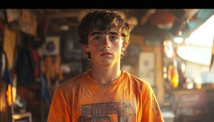 Percy Jackson Wallpaper: Walker Scobell as Young Hero Background 4K