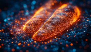 Glowing Dots Abstract 4K Desktop Background, Cool Mobile Wallpaper