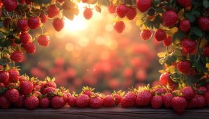Strawberry Field 4K Desktop Background, Free Mobile Wallpaper Nature Theme