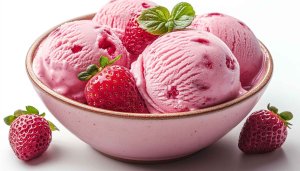 Strawberry Ice Cream Wallpaper for Mobile Free Desktop Background