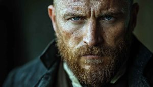 Intense Bearded Man Portrait Free 4K Wallpaper Desktop Background