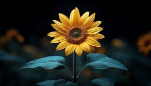 Bright Sunflower Closeup Aesthetic Mobile and Desktop Background Wallpaper