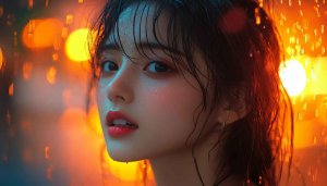 Beautiful Asian Woman Portrait Aesthetic Mobile Background Wallpaper