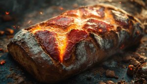 Fresh Baked Bread Wallpaper, 4K Food Photography Desktop Background