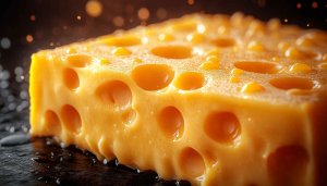 Delicious Swiss Cheese Close-Up Still Life Mobile Wallpaper