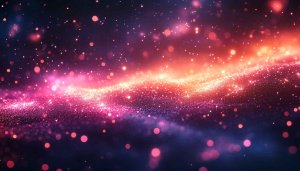 Sparkling Galaxy Dust Mobile Wallpaper, Pink and Red Space Background