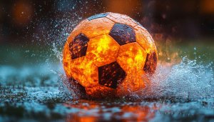 Fiery Soccer Ball 4K Wallpaper Football Mobile Background Splash