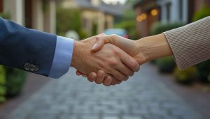 Professional Handshake Wallpaper for Business Meeting Background Image